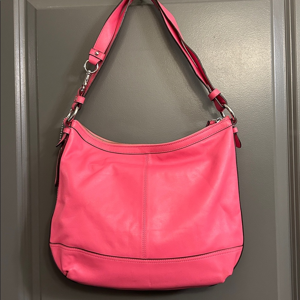 Coach Park Leather Duffle pink Shoulder Bag - Picture 2 of 13
